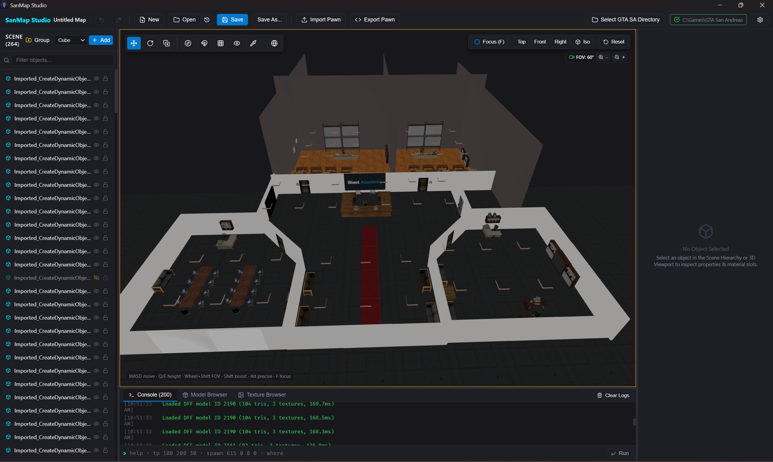 Рабочее пространство SanMap Studio Рабочее пространство SanMap Studio